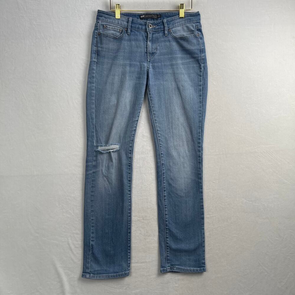 Levis Slight Curve Classic Rise Straight Fit Womens Stretch Blue Jeans Size 6/28